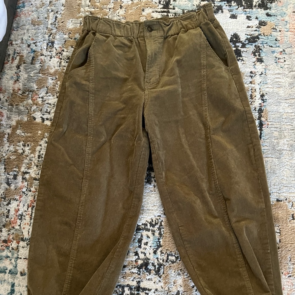 Corduroy pants green